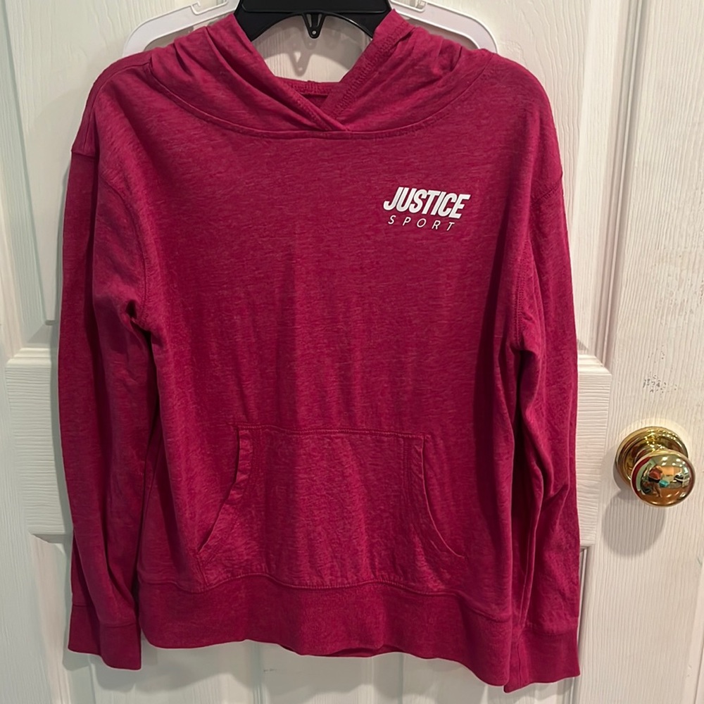 Justice long sleeved T-shirt hoodie